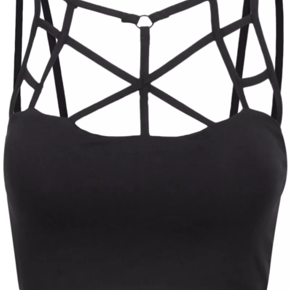 Black multiple strap crop tank/bralette *BrandNew*